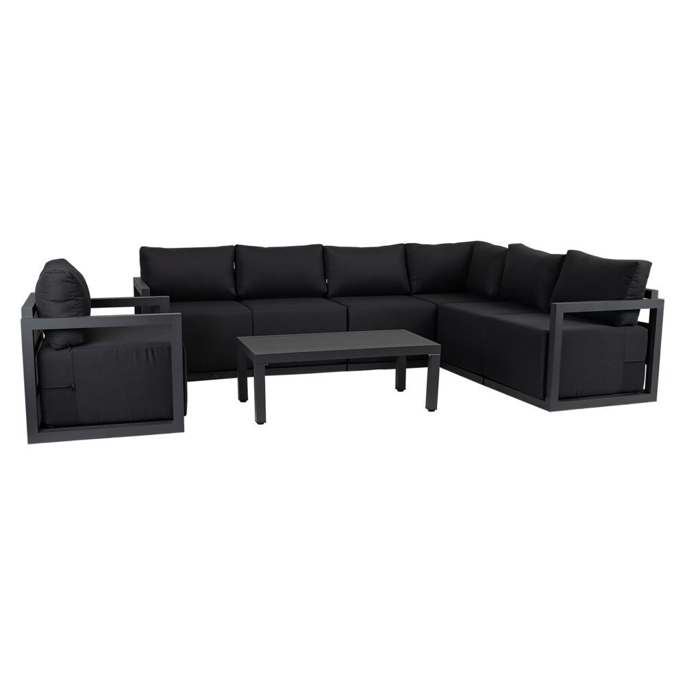 7-Seat Garden Lounge Set White