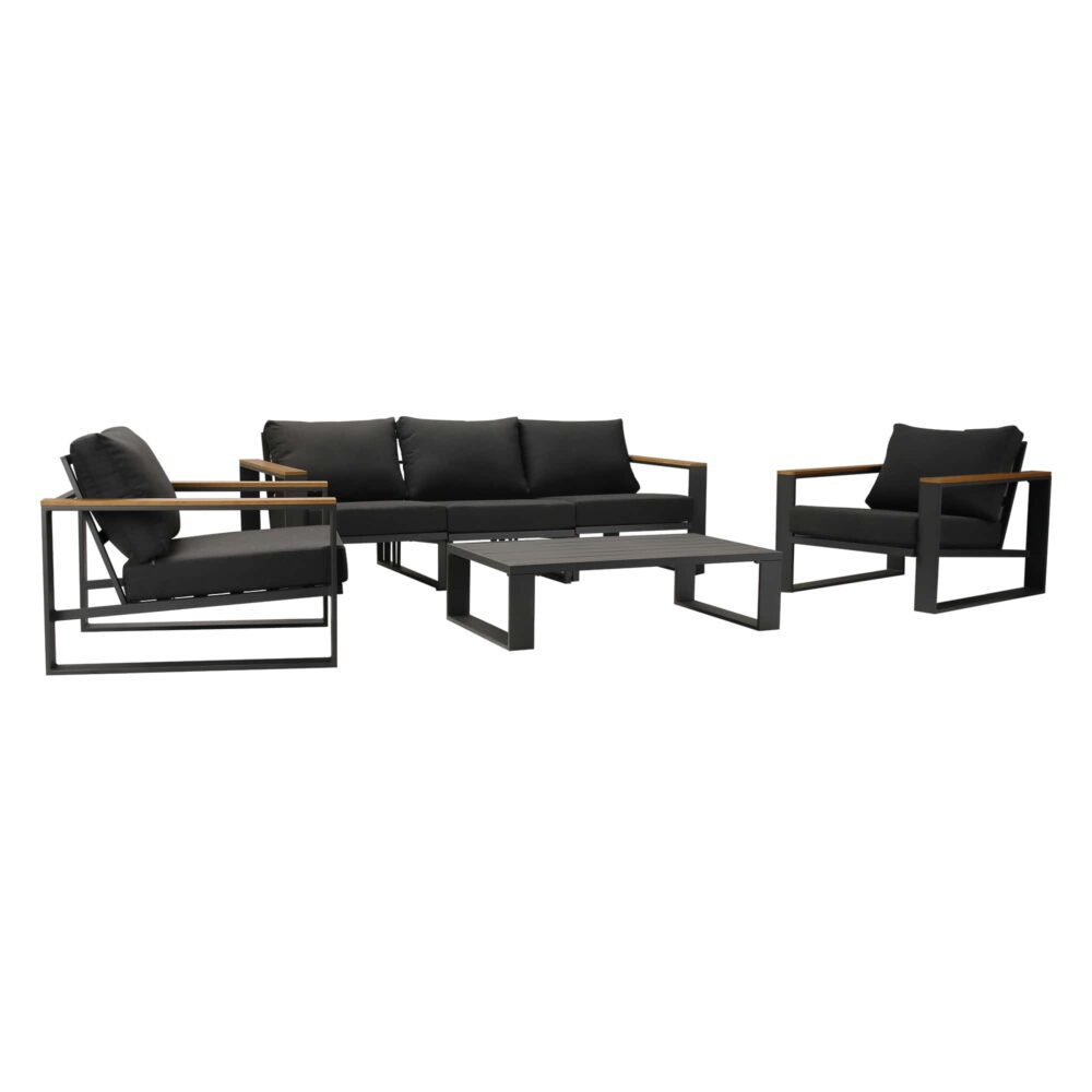 5 Seater Grandeur Lounge Suite White