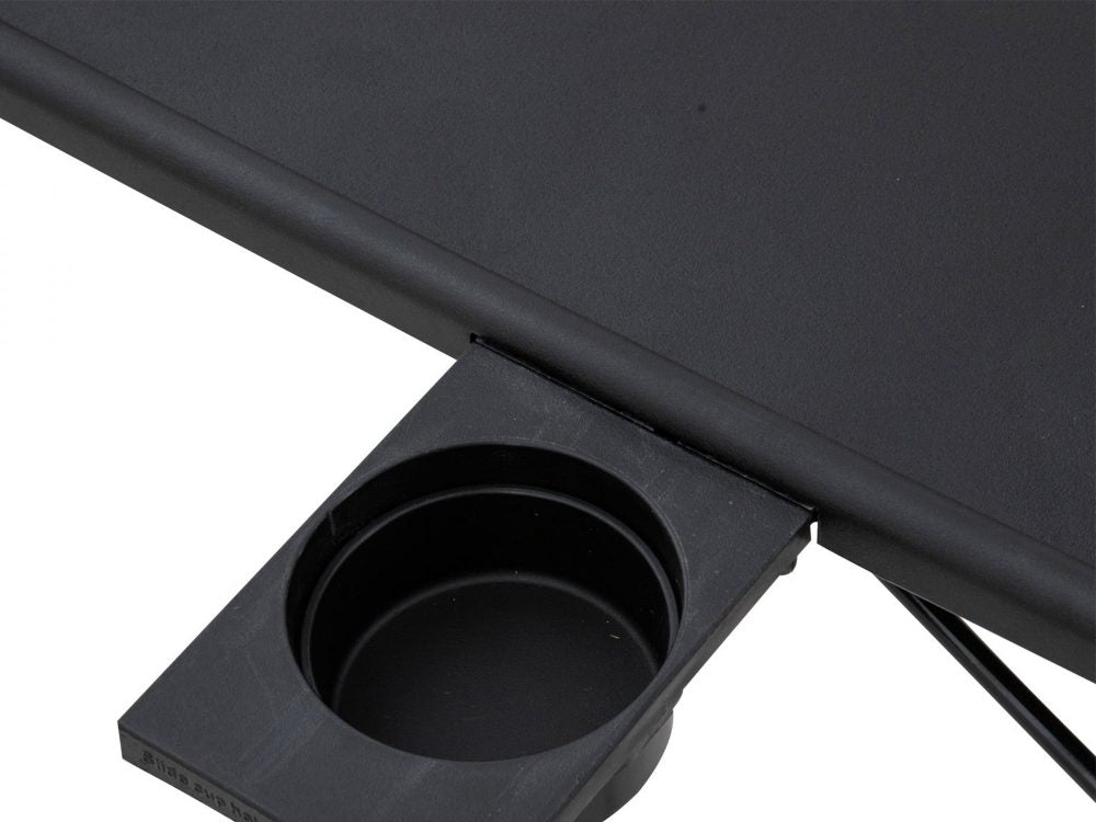 Side Tables - Foldable Table Adjustable Tray Laptop Desk Black