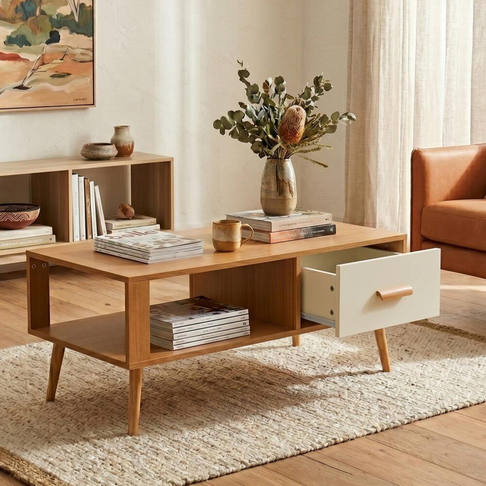 Entertainment Unit Unit Storage - Nordic Nook Coffee Table
