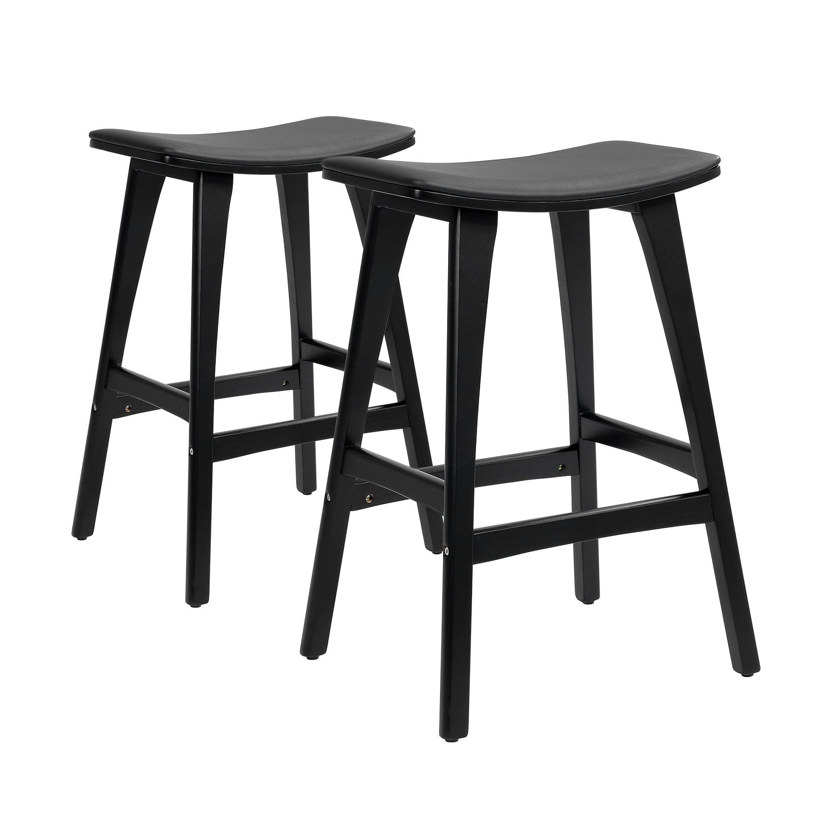 Black chair 46.5x39.5x67cm, side view