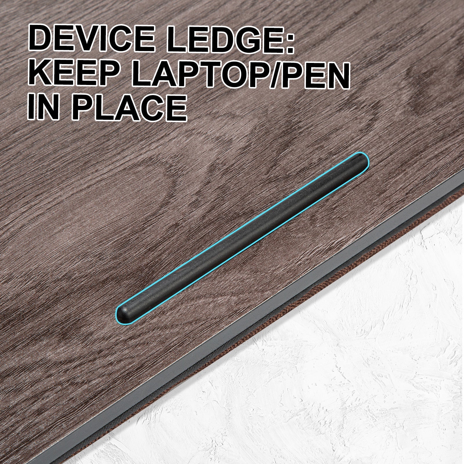 Tablets & Cases - Iron Grey Oak Lap Desk Laptop Stand Cushioned Tray Phone Tablet Holder Mouse Pad