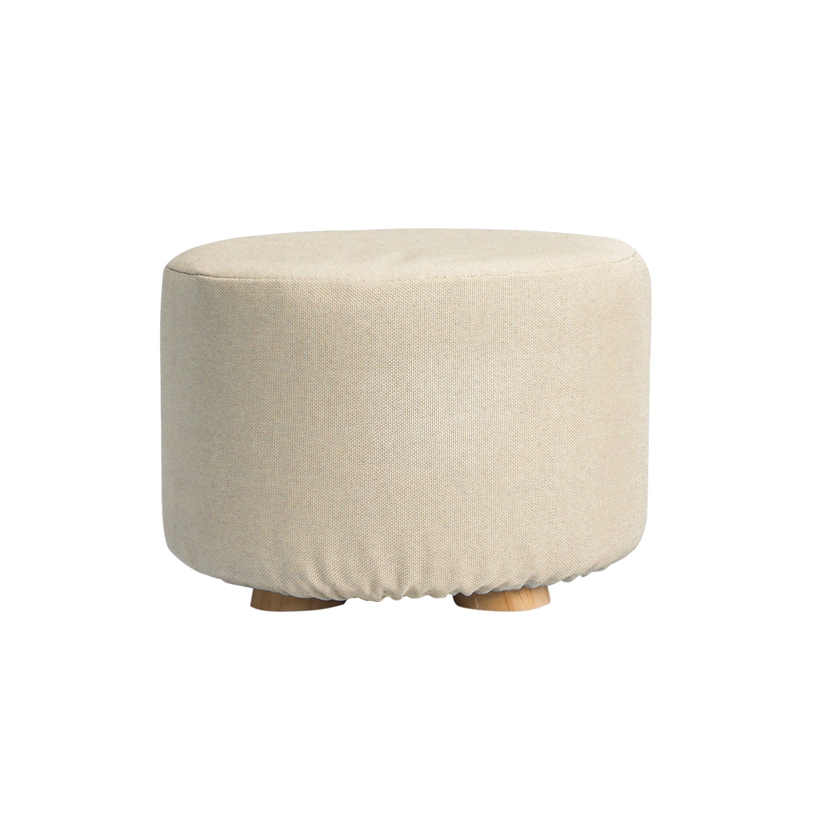 Round Fabric Ottoman