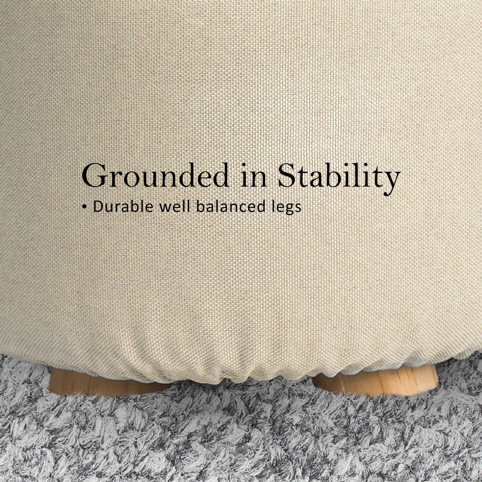 2 Beige Fabric