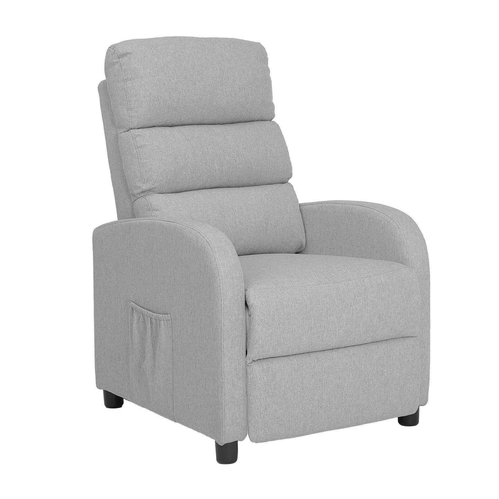 Grey Fabric Recliner Chair