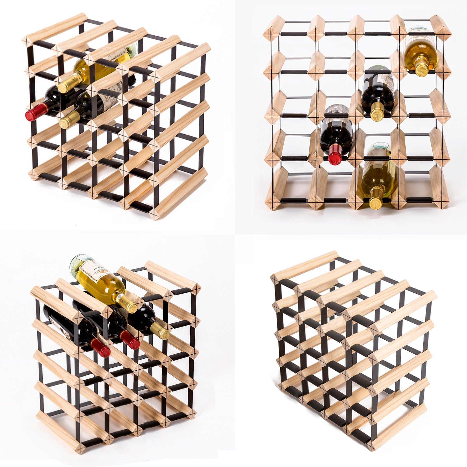 Timber Wine Rack Storage Cellar Organiser 20 Bottle | Wine Racks - photo 11