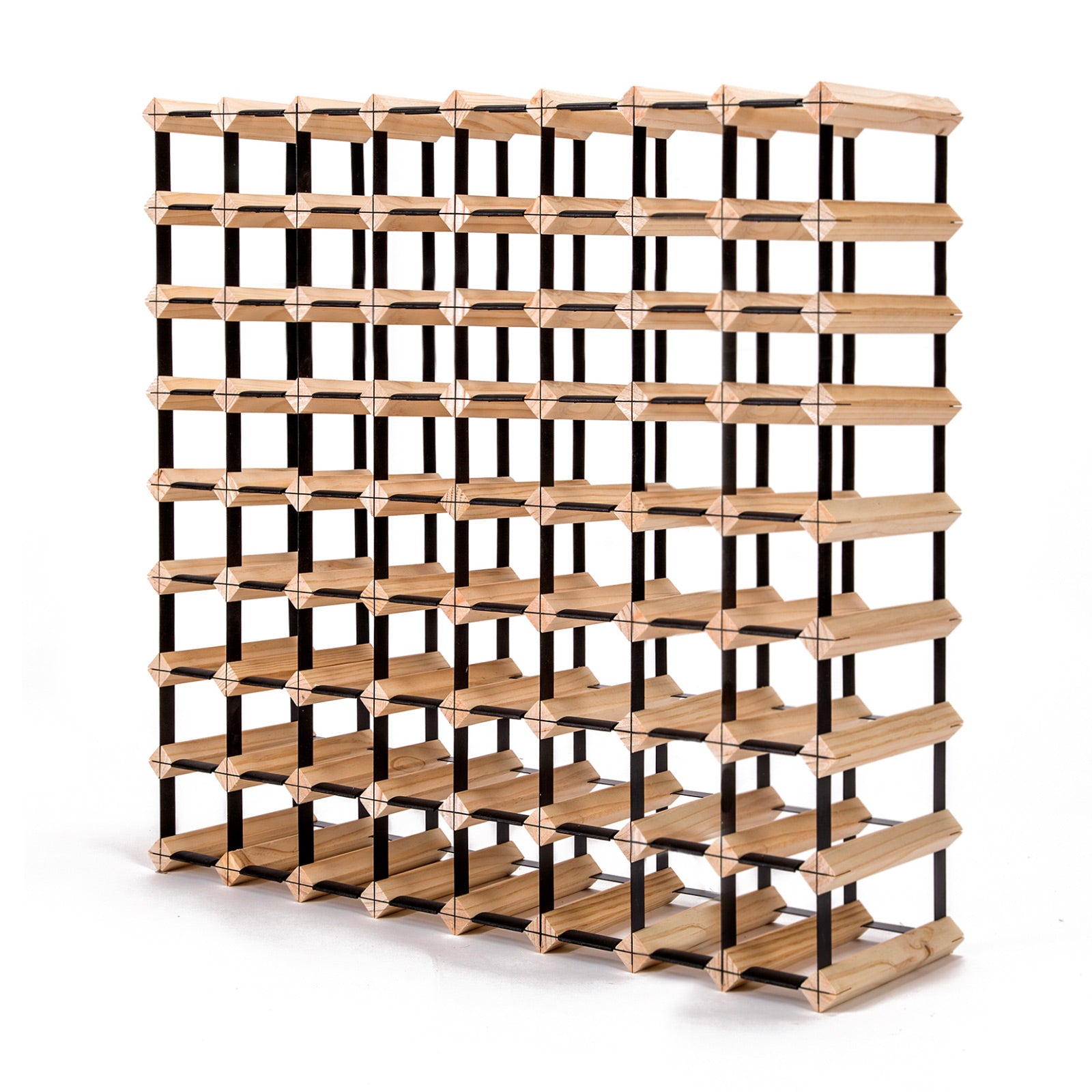 Timber Wine Rack Storage Cellar Organiser 72 Bottle with Wine Racks - photo 8