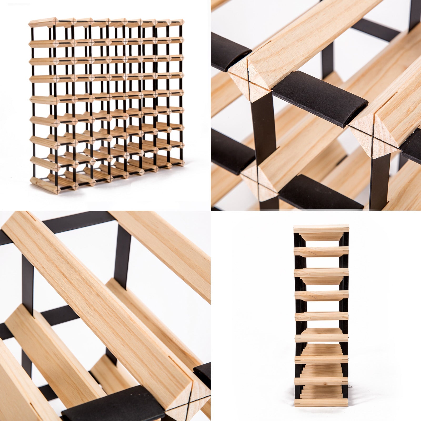 Timber Wine Rack Storage Cellar Organiser 72 Bottle - Wine Racks