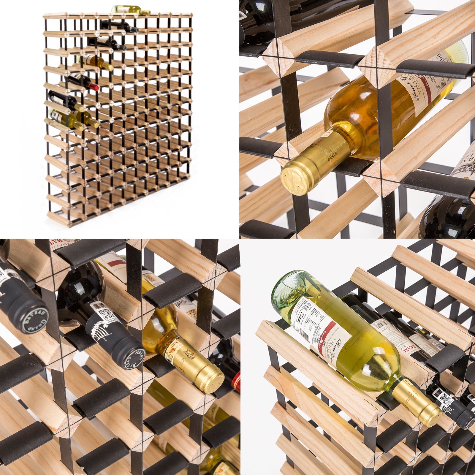 Wine Racks - Timber Wine Rack Storage Cellar Organiser 120 Bottle - photo 10