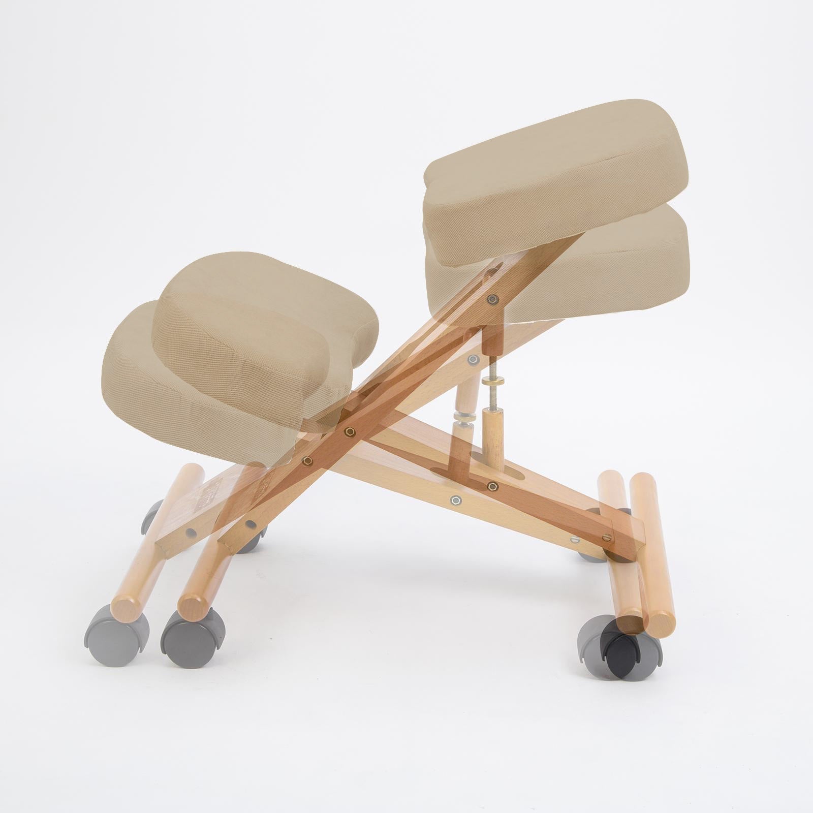 Ergonomic Adjustable Kneeling Chair BEIGE with Office & Desk Chairs