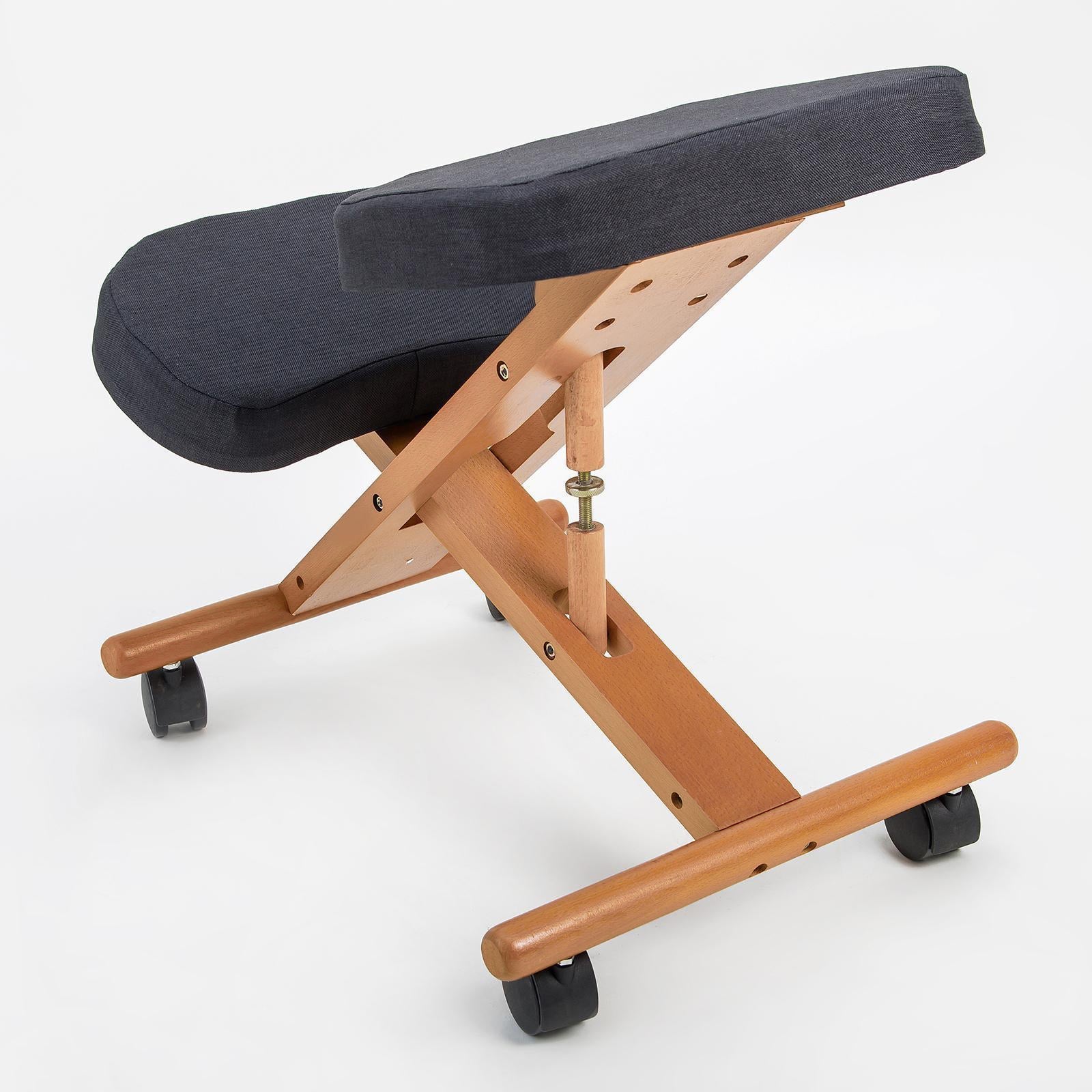 Ergonomic Adjustable Kneeling Chair BLACK with Office & Desk Chairs