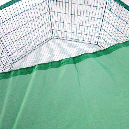 Net Cover Green for Pet Playpen Dog Cage 30in - Exercise Enclosure Fence