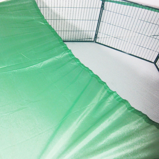 Net Cover Green for Pet Playpen Dog Cage 31in - Exercise Enclosure Fence
