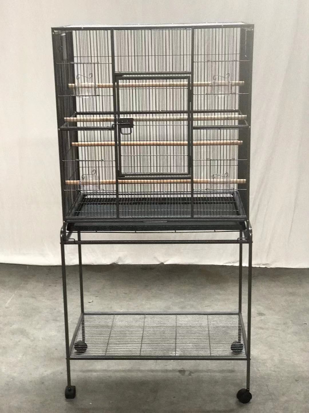 161 Cm Bird Cage Parrot Aviary Pet Stand-Alone Budgie Perch Castor Wheels
