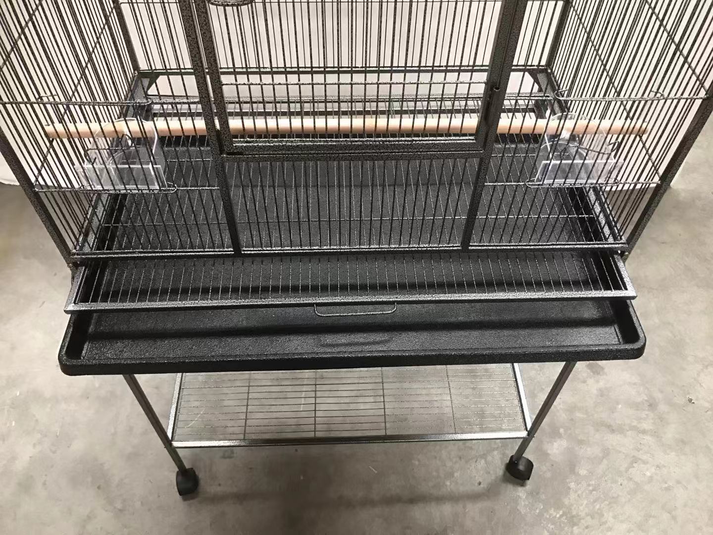161 Cm Bird Cage Parrot Aviary Pet Stand-Alone Budgie Perch Castor Wheels