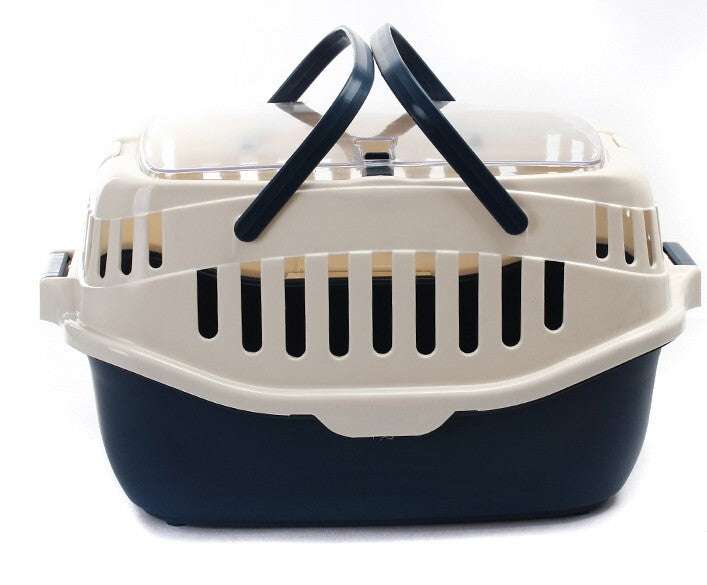 Medium Pet Crate Carrier Cage With Mat (Blue)