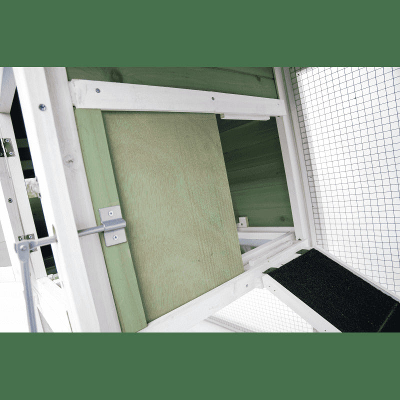 Multi-Purpose Outdoor Animal Habitat: Green Chicken Coop, Rabbit Hutch, Ferret & Cat Cage