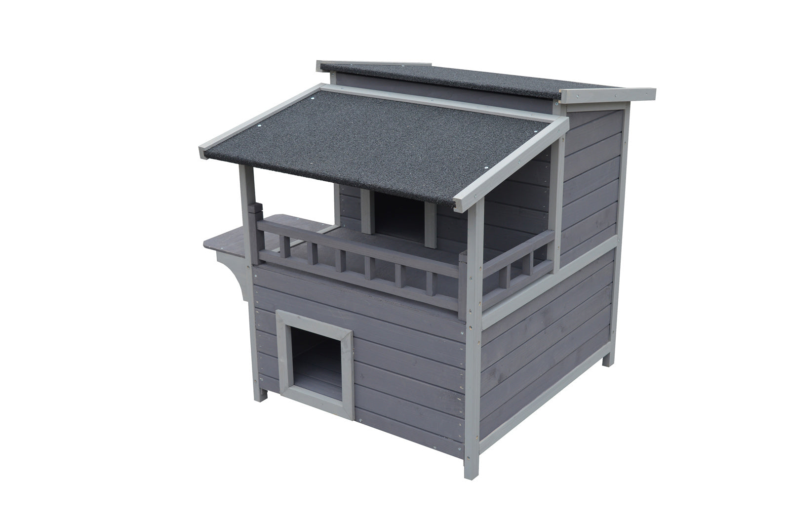 2 Story Cat Shelter Condo With Rainproof Kitty House
