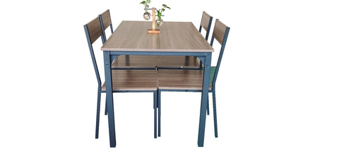 5 Pcs Kitchen Dining Room Table And Chairs Set