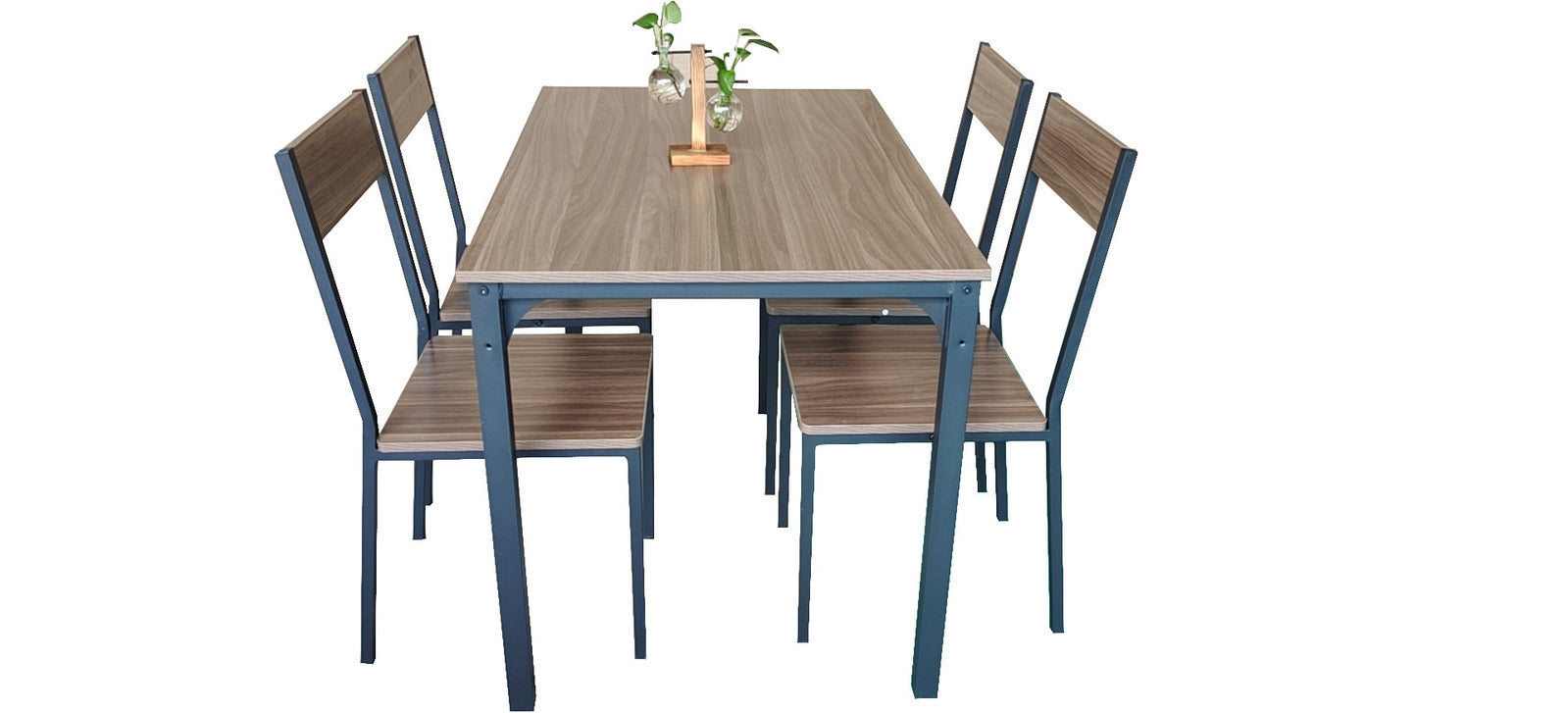 5 Pcs Kitchen Dining Room Table And Chairs Set