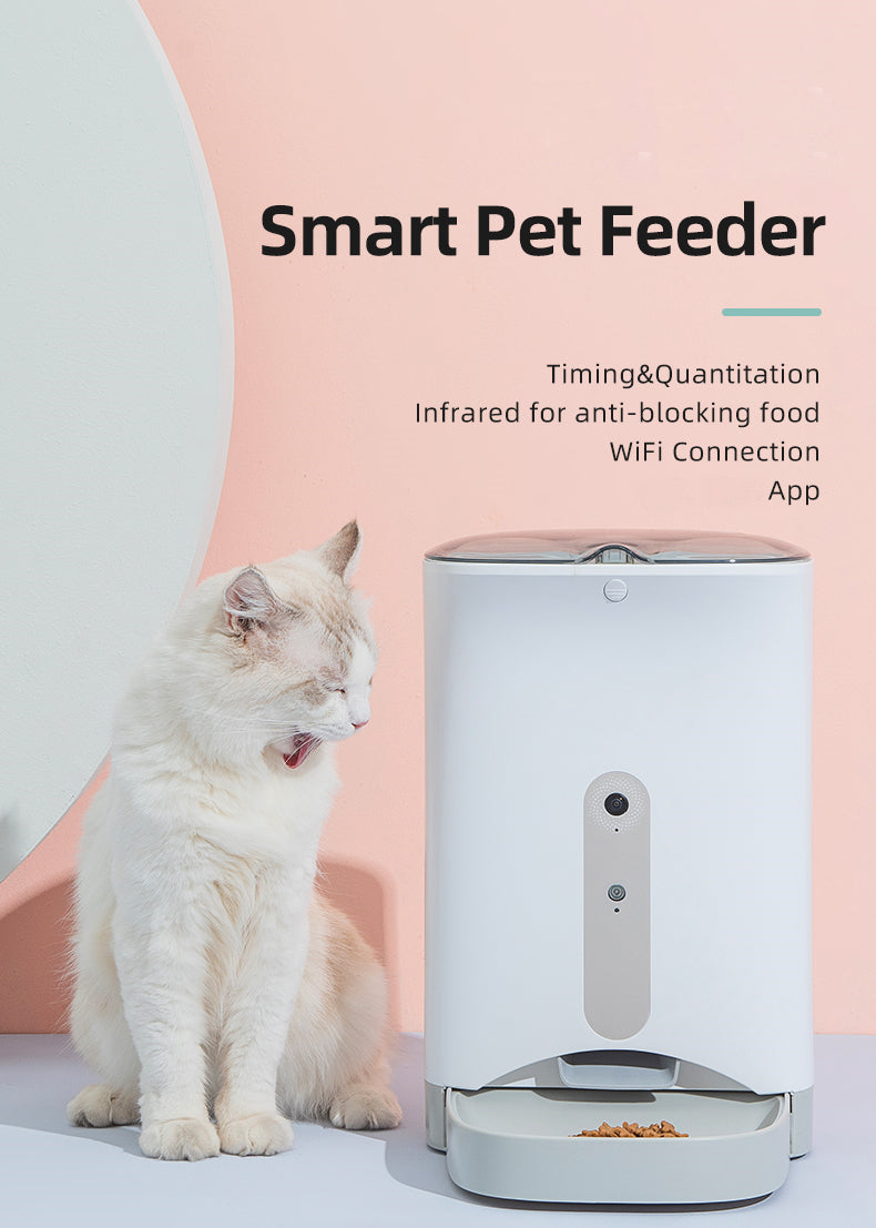 Smart Pet Feeder With Smartphone Camera App