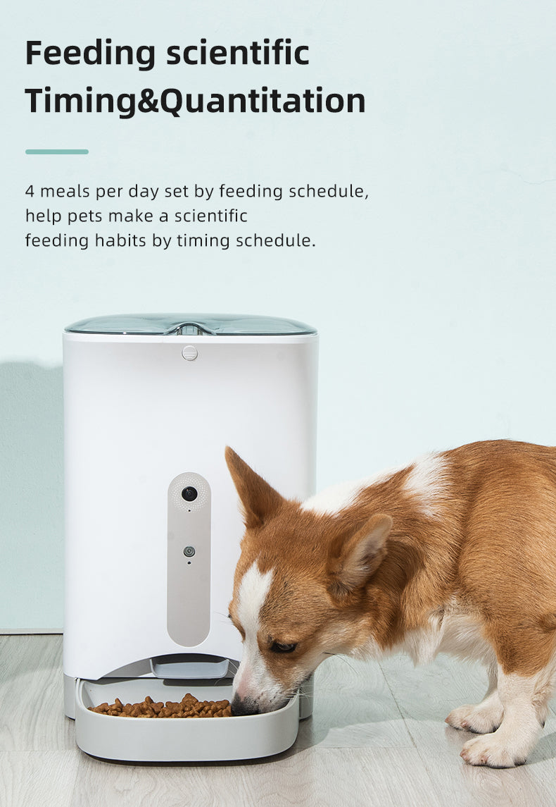 Smart Pet Feeder With Smartphone Camera App