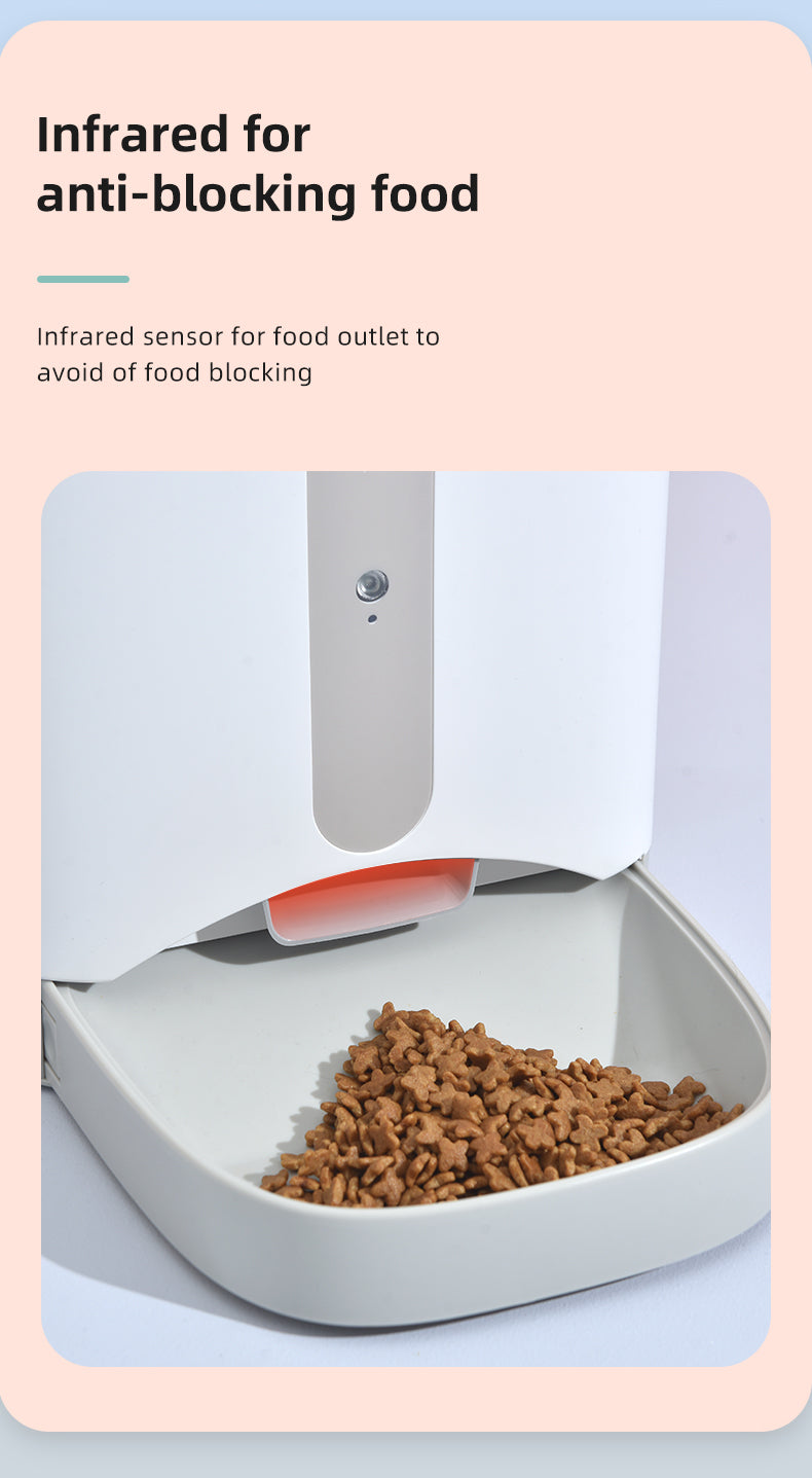 Smart Pet Feeder With Smartphone Camera App