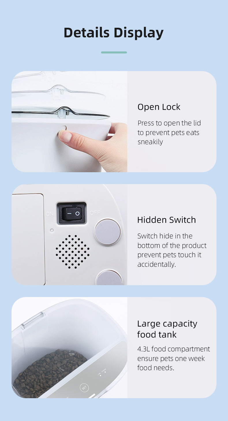 Smart Pet Feeder With Smartphone Camera App