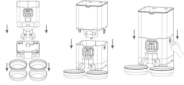 6L Automatic Digital Pet Feeder With Double Food Bowl