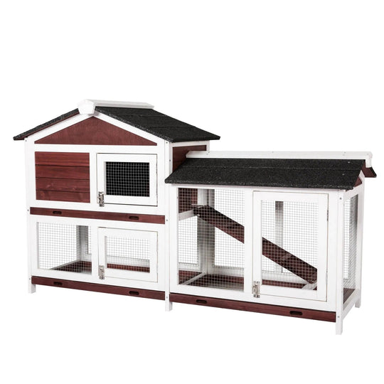 Double Storey Large Rabbit Hutch Guinea Pig Cat Cage