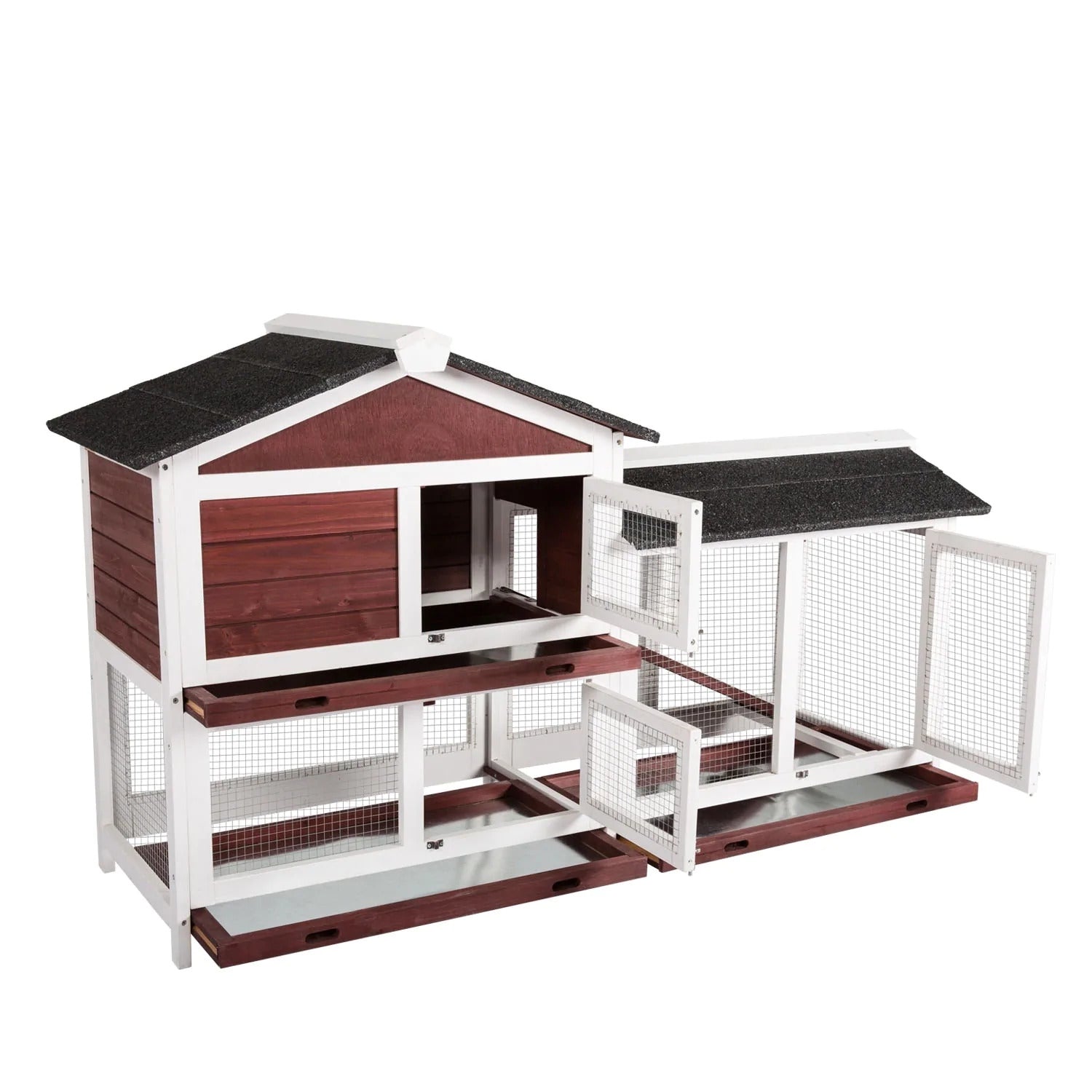 Double Storey Large Rabbit Hutch Guinea Pig Cat Cage , Ferret Cage