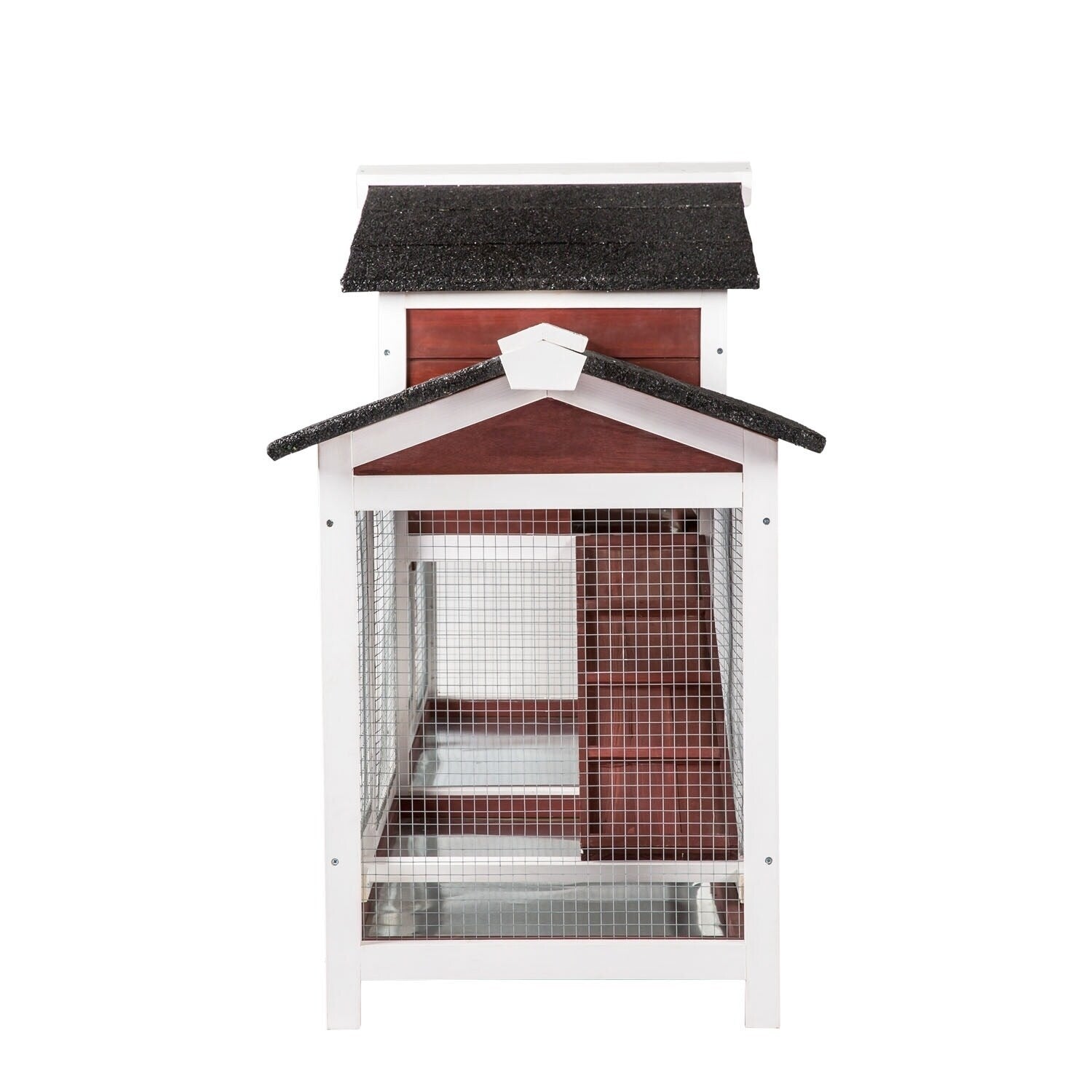 Double Storey Large Rabbit Hutch Guinea Pig Cat Cage , Ferret Cage With Pull Out Tray