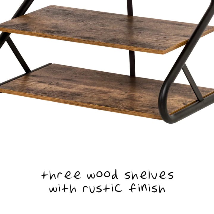 Shoe Rack 3 Tier Black Frame