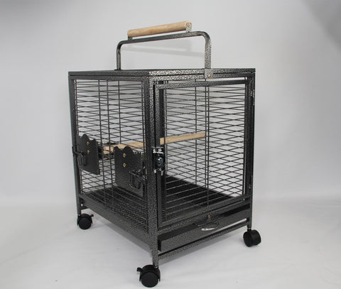 Convenient Bird Carrier with Wheels for Parrots and Budgies