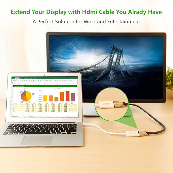 Mini Dp To Hdmi Female Converter Cable 18Cm (10460) | 18Cm