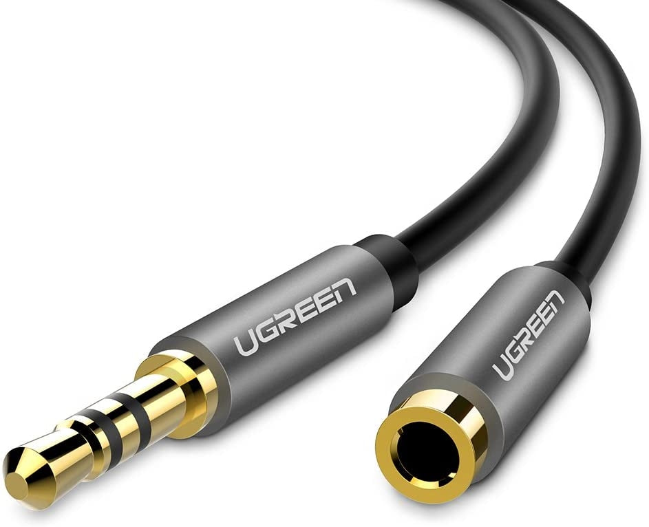 3.5Mm Male To 3.5Mm Female Extension Cable 5M (Black) 10538 - Computer Cables & Adapters