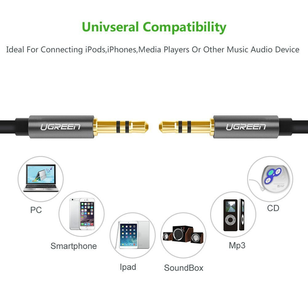 3.5Mm Male To 3.5Mm Male Audio Cable 1M (10733), Computer Cables & Adapters