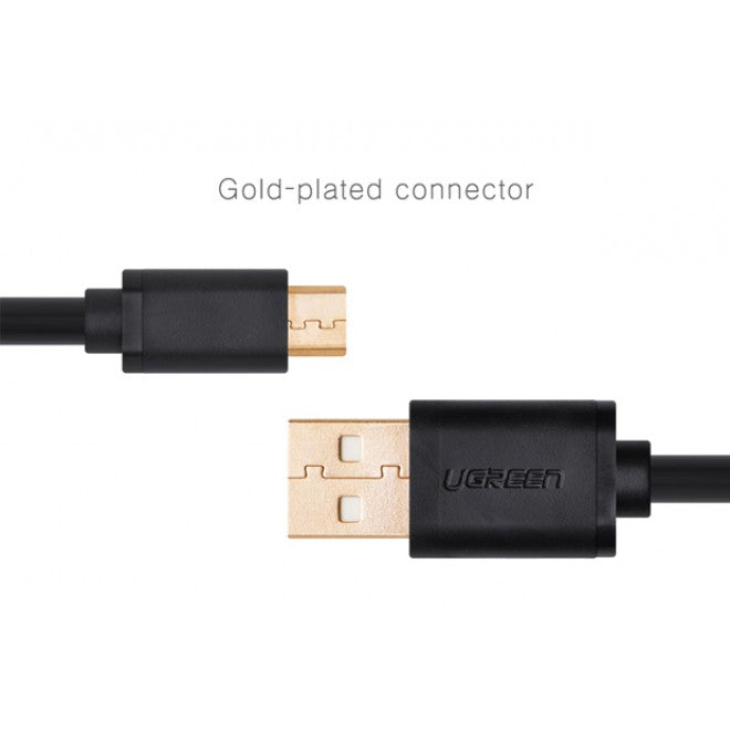 Computer Cables & Adapters - Micro-Usb Male To Usb Male Cable Gold-Plated 1M (10836)