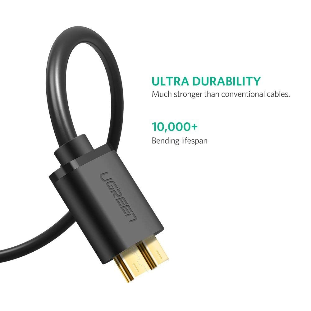 Usb 3.0 A Male To Micro Usb 3.0 Male Cable - Black 2M (10843)
