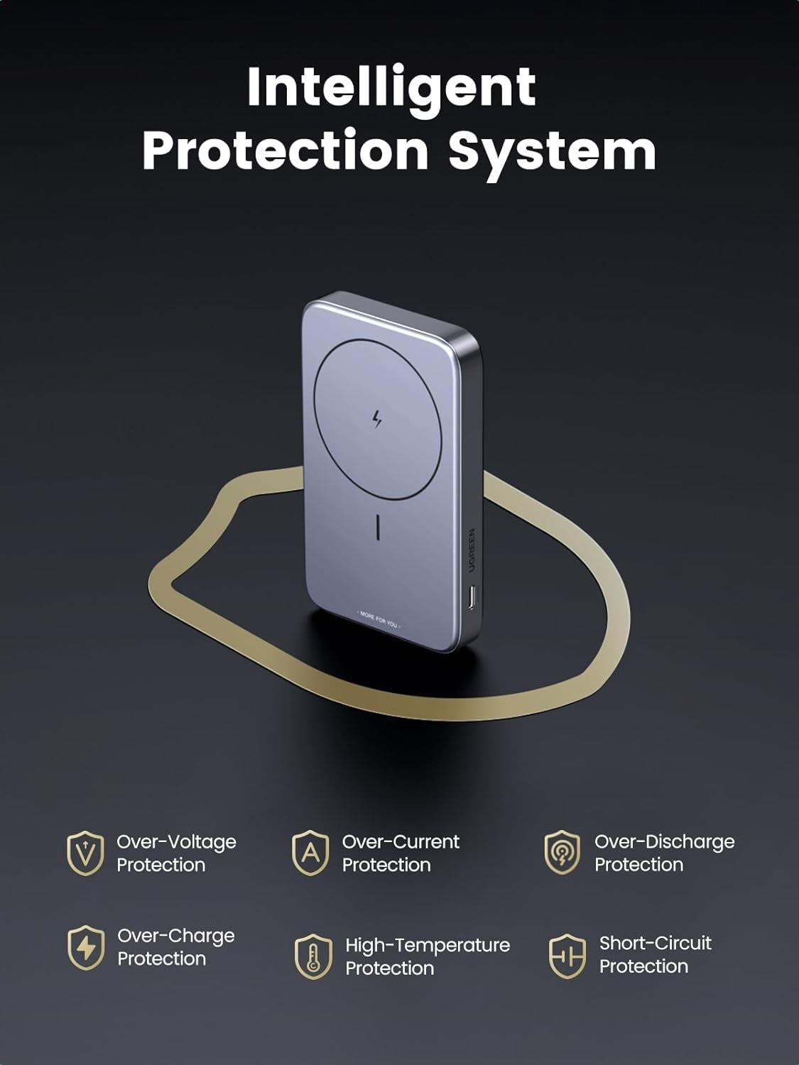 15086 10000Mah Magnetic Wireless Power Bank (Sapce Gray)