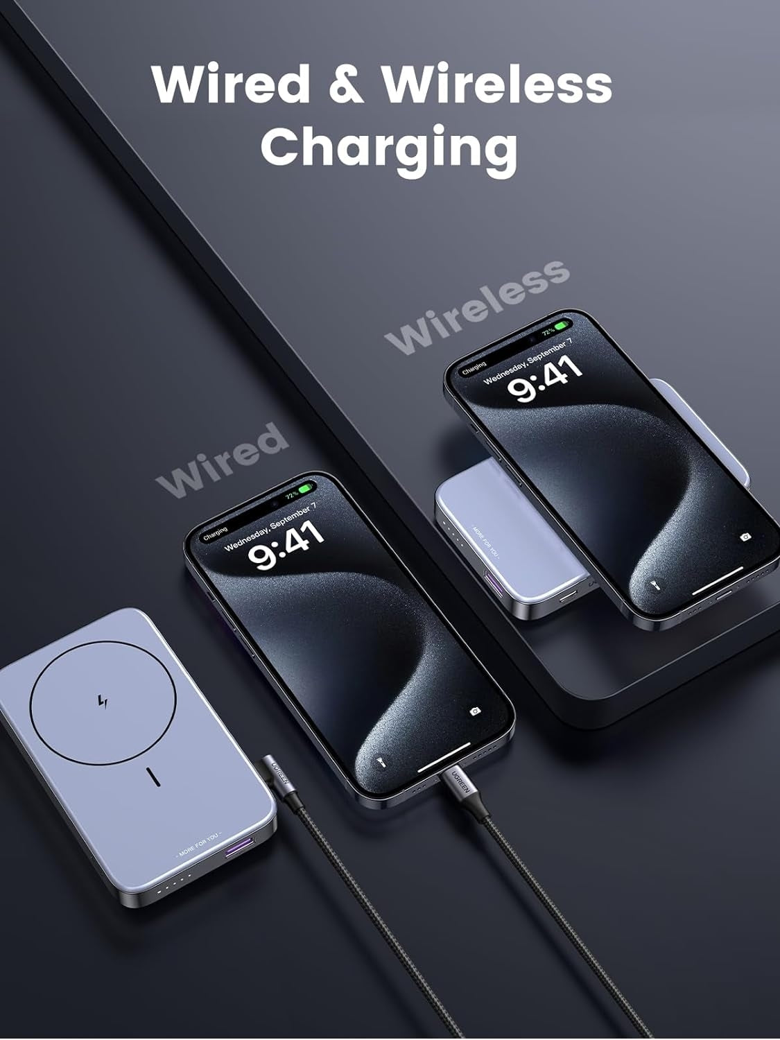 15086 10000Mah Magnetic Wireless Power Bank (Sapce Gray)