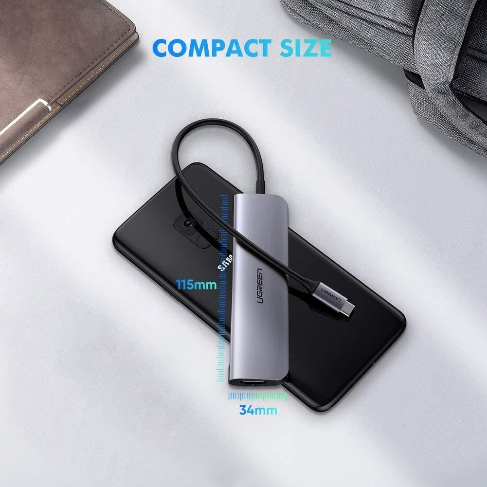 Typec 5 In 1 Adaptor - Hdmi + Usb 3.0*3 + Typec Pd Power Converter, Computer Cables & Adapters