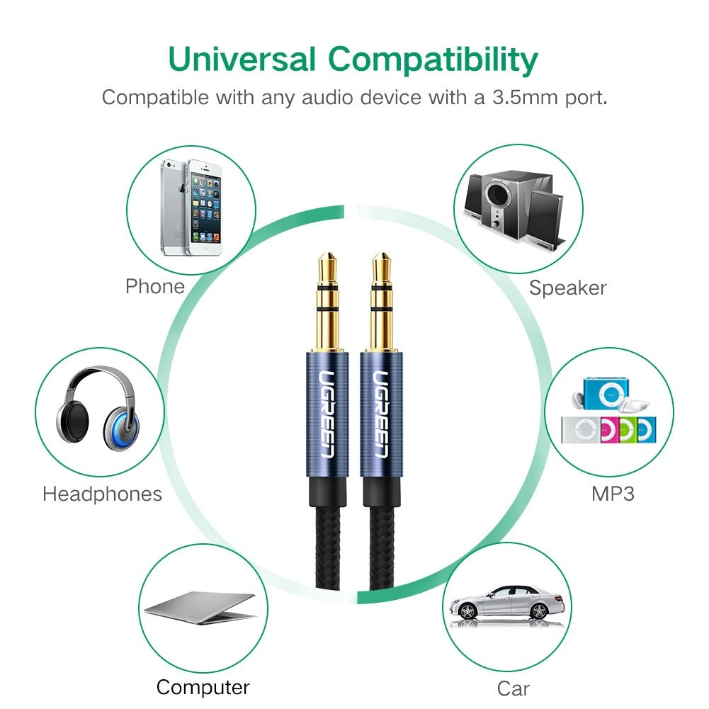 Computer Cables & Adapters - 3.5Mm Male To 3.5Mm Male Audio Cable White 2M 50368