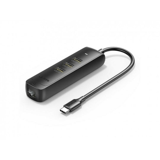 50627 Usb-C To Usb-A 3-Port Hub With Rj45 Gigabit Ethernet - Ugreen