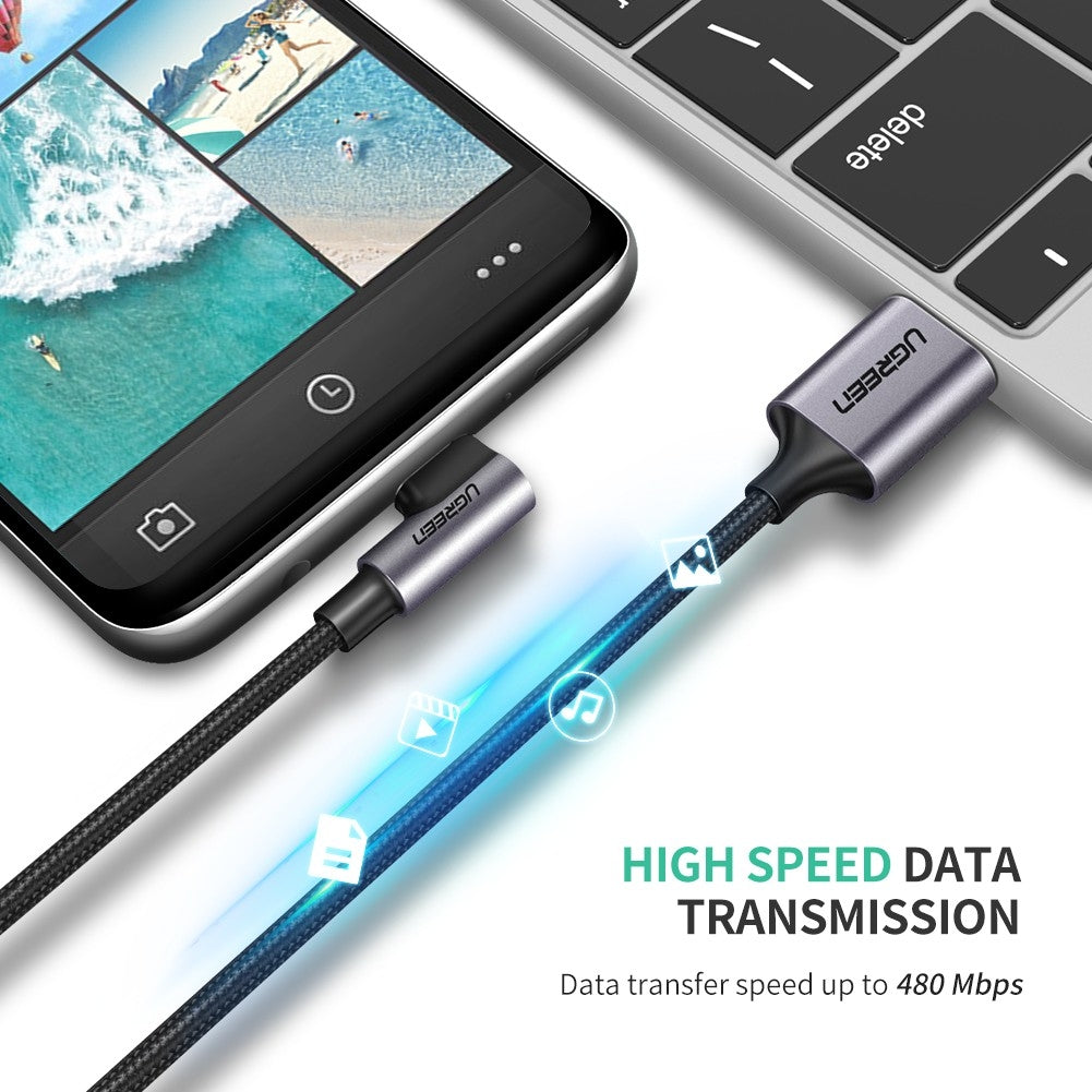 Angled Usb Type-C To Usb 2.0A Cable 2.0M 50942 | Computer Accessories