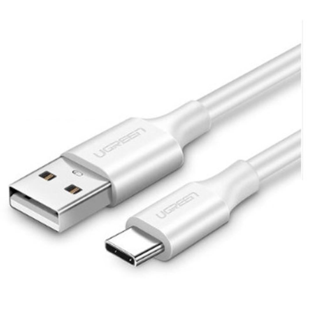 60123 Usb 2.0 Type-A To Type-C Male Nickel Plated 2M (White)