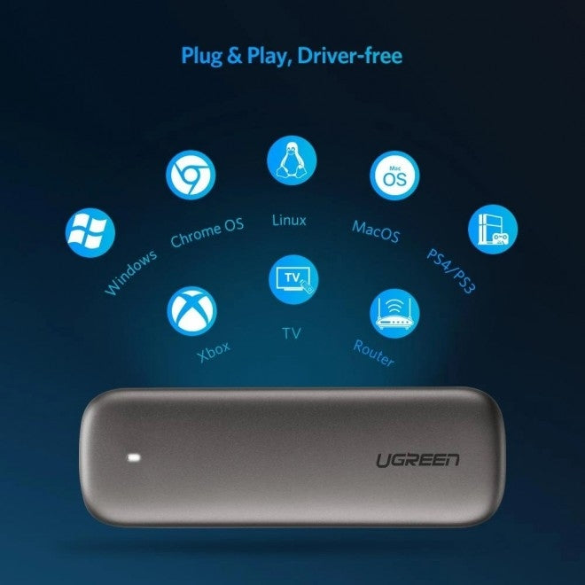 M.2 B-Key Hard Drive Enclosure (6Gbps) 60355 | Hard Drives