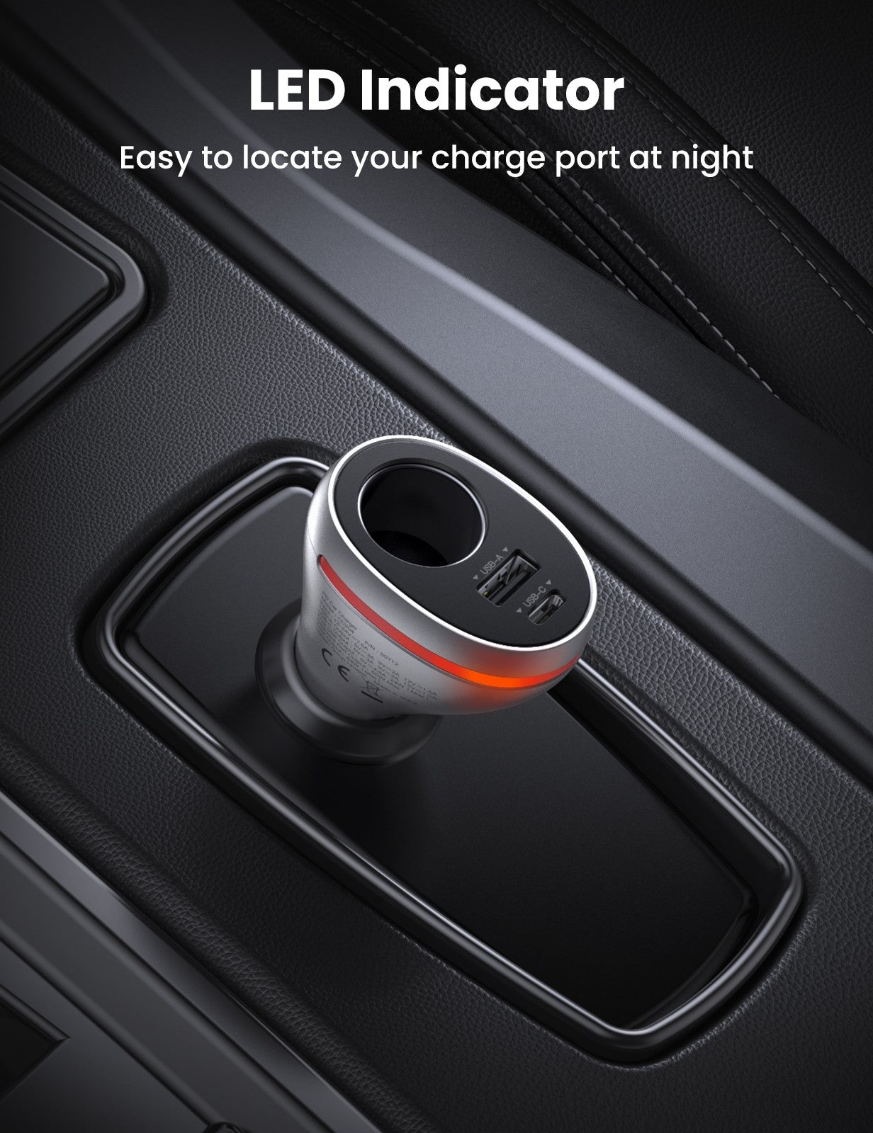 84W Dual Port Car Charger (Space Grey) | Automotive Repair & Speciality Tools
