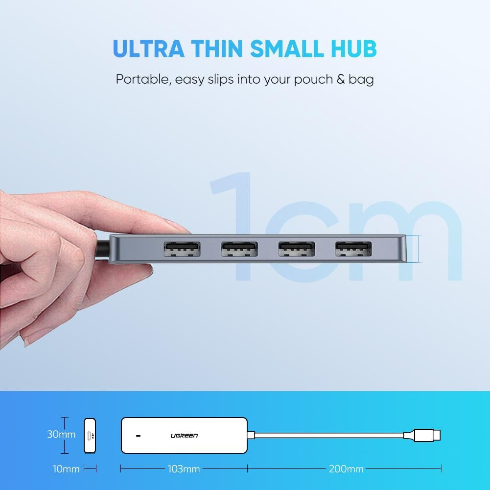 4-Port Usb3.0 Hub With Micro Usb Power Supply 70336 | Hard Drives