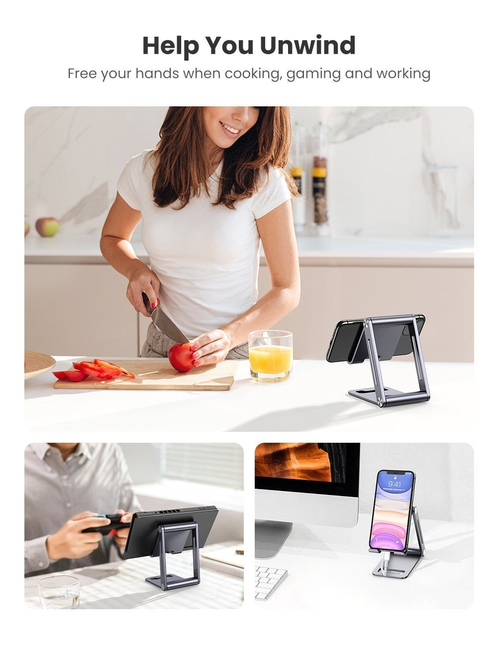 80708 Adjustable Aluminum Phone Holder | Camera Accessories